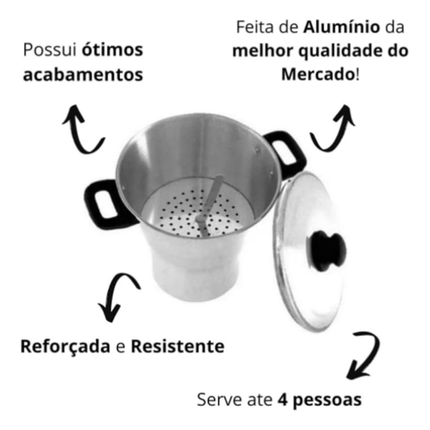 São Francisco Conical Couscous Steamer Size 16