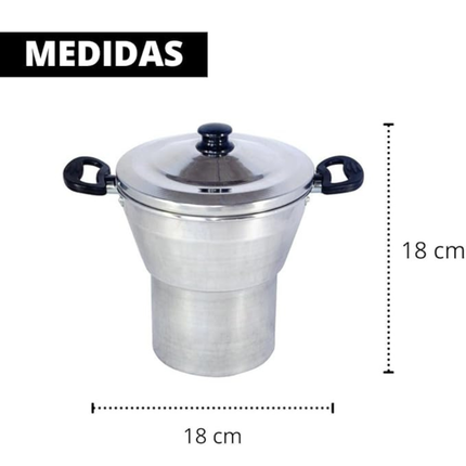 São Francisco Conical Couscous Steamer Size 16