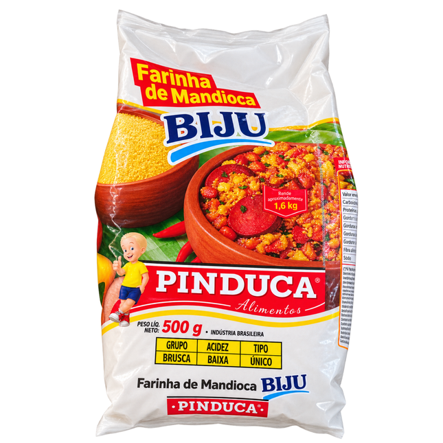 Farinha de mandioca Biju Pinduca 500 g Link Brazil